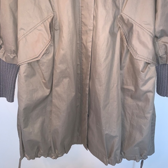 M.Tsubomi Japanese Streetwear Wool Blend Hooded Trench Coat 44 - Picture 4 of 15